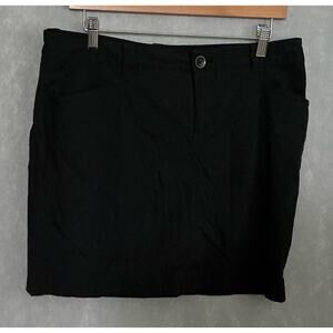 Eddie Bauer Black Performance Active Athleticwear Black Skort Size 10